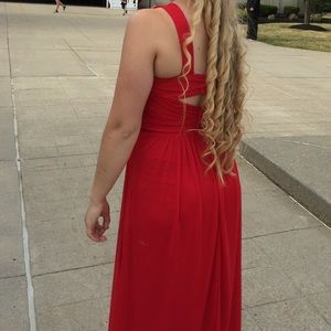 Red gown